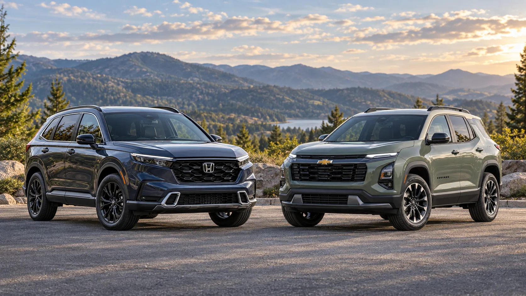2026 Honda CR-V and Chevrolet Equinox side by side
