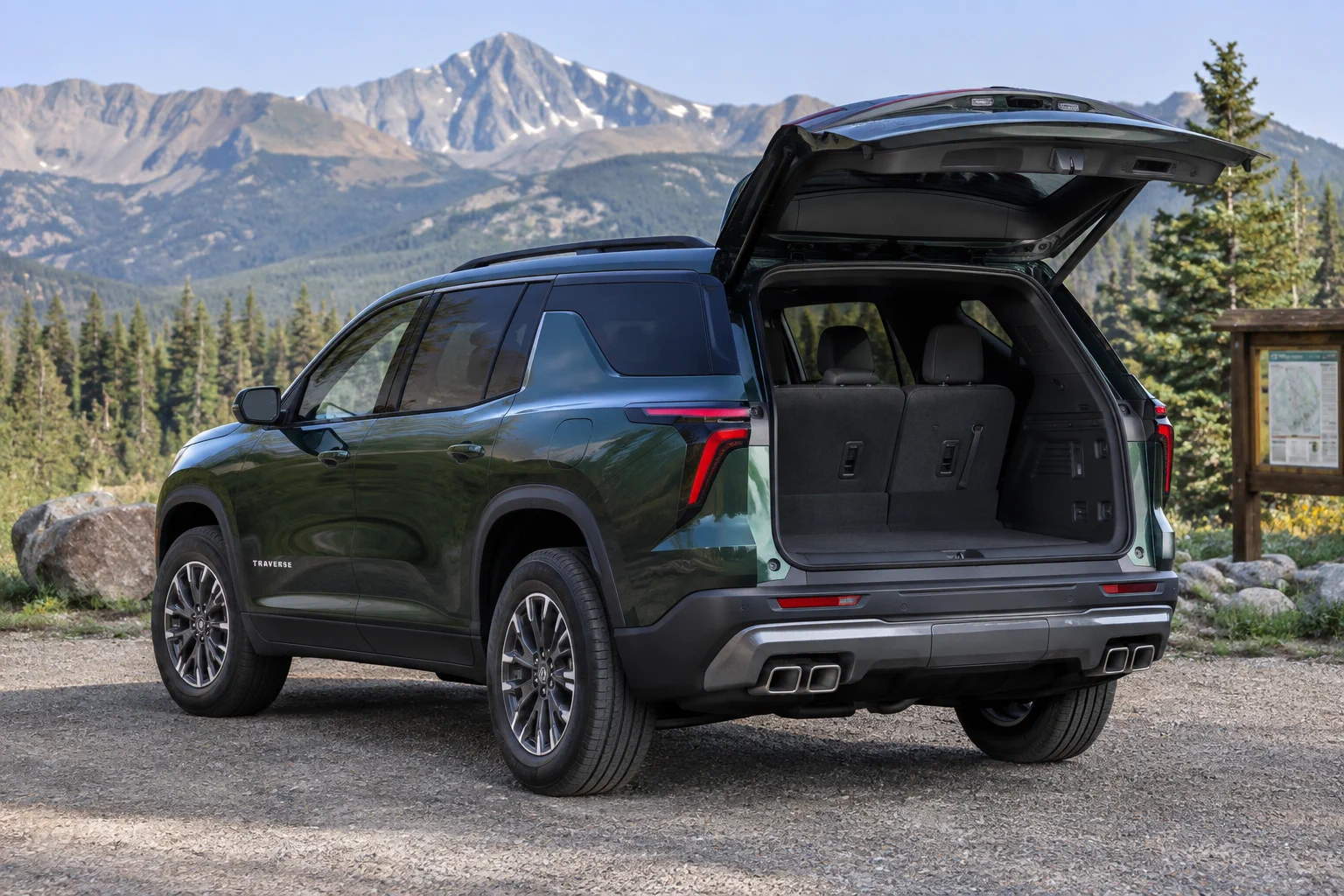 Editorial view of a 2026 Chevrolet Traverse